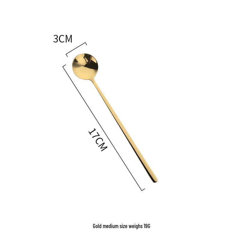 Abay 304 Stainless Steel Long Handle Stirring Spoons