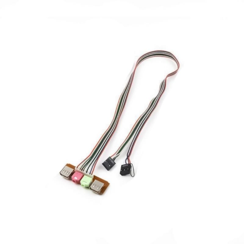 

USB 3.5mm Front Panel Extension Cable 3.5mm Earphone Microphones USB Female Microphones Output Headsets Motherboard