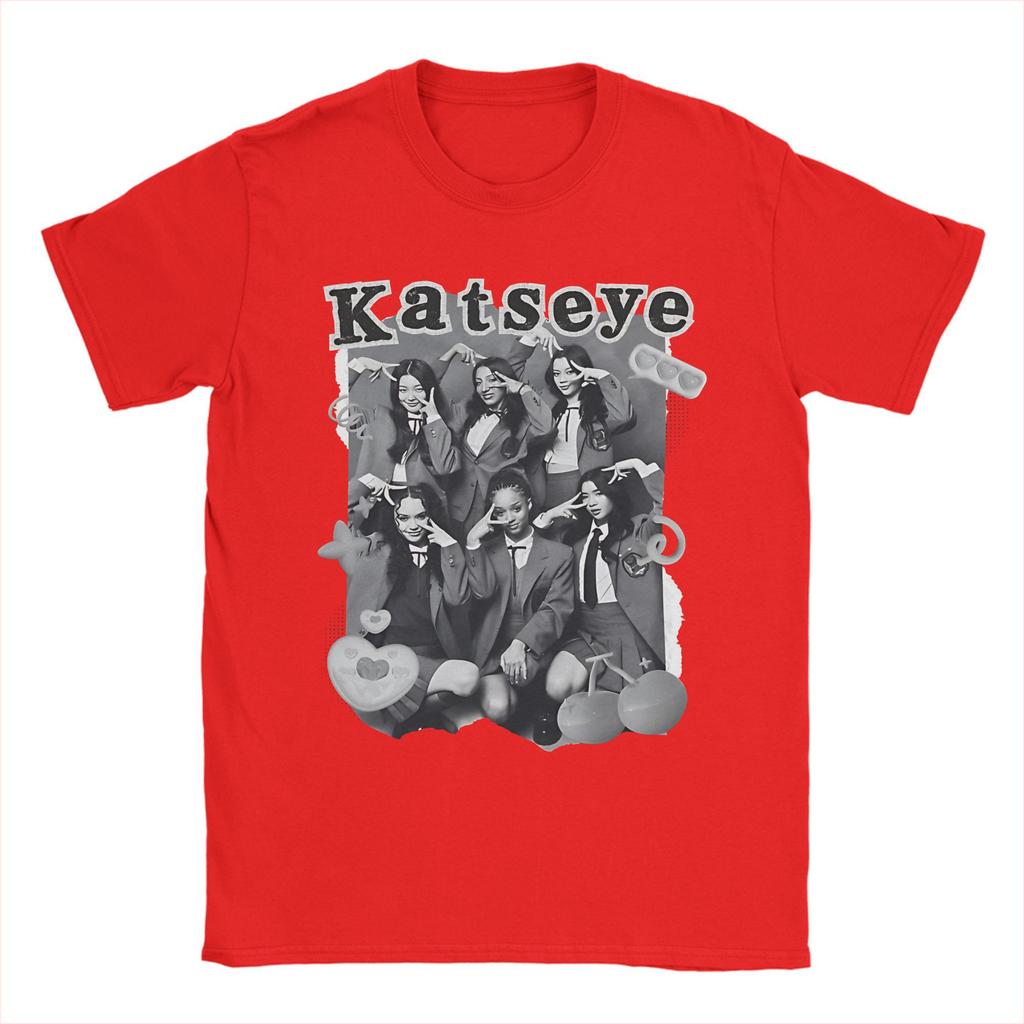 Mens Womens KATEYE Kpop girl Group Shirt Cotton Graphic T-Shirt  Top Clothing