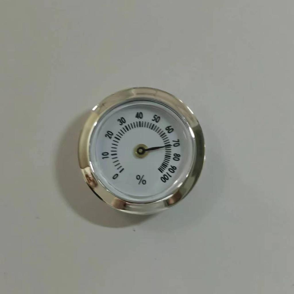28mm Zinc Alloy Round Pointer Thermometer, Induction Type, Dual Fahrenheit & Celsius Gauge