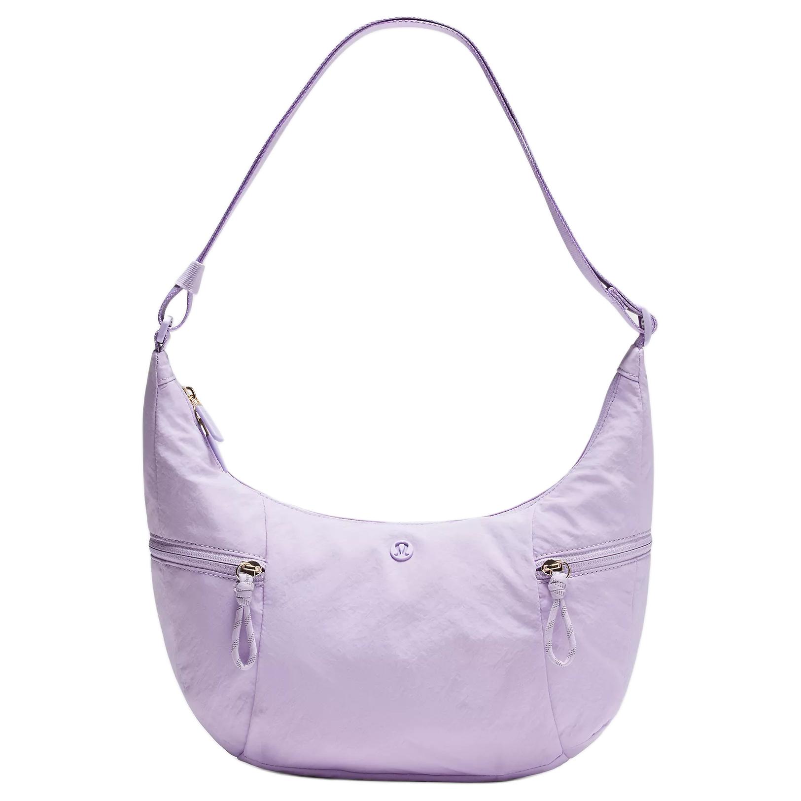 Lululemon Slouchy Sling 6L Fashionable Versatile Adjustable Shoulder Strap Nylon Crossbody Bag Unisex bags Lavender LU9CACS-0641 Light Lavender