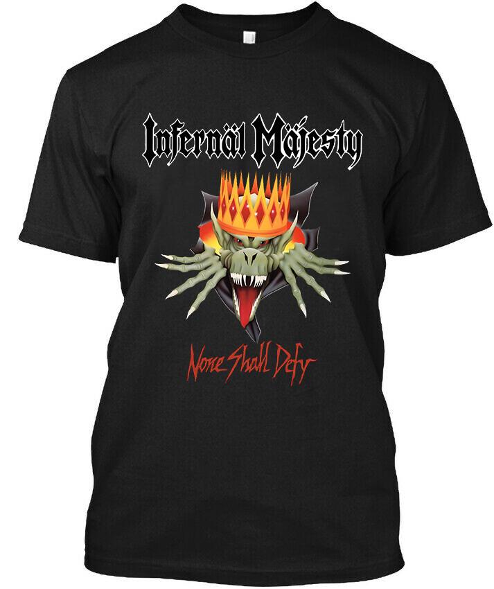 New! Popular Infernäl Mäjesty None Shall Defy Canadian Music Retro T-Shirt Unisex T-Shirt S