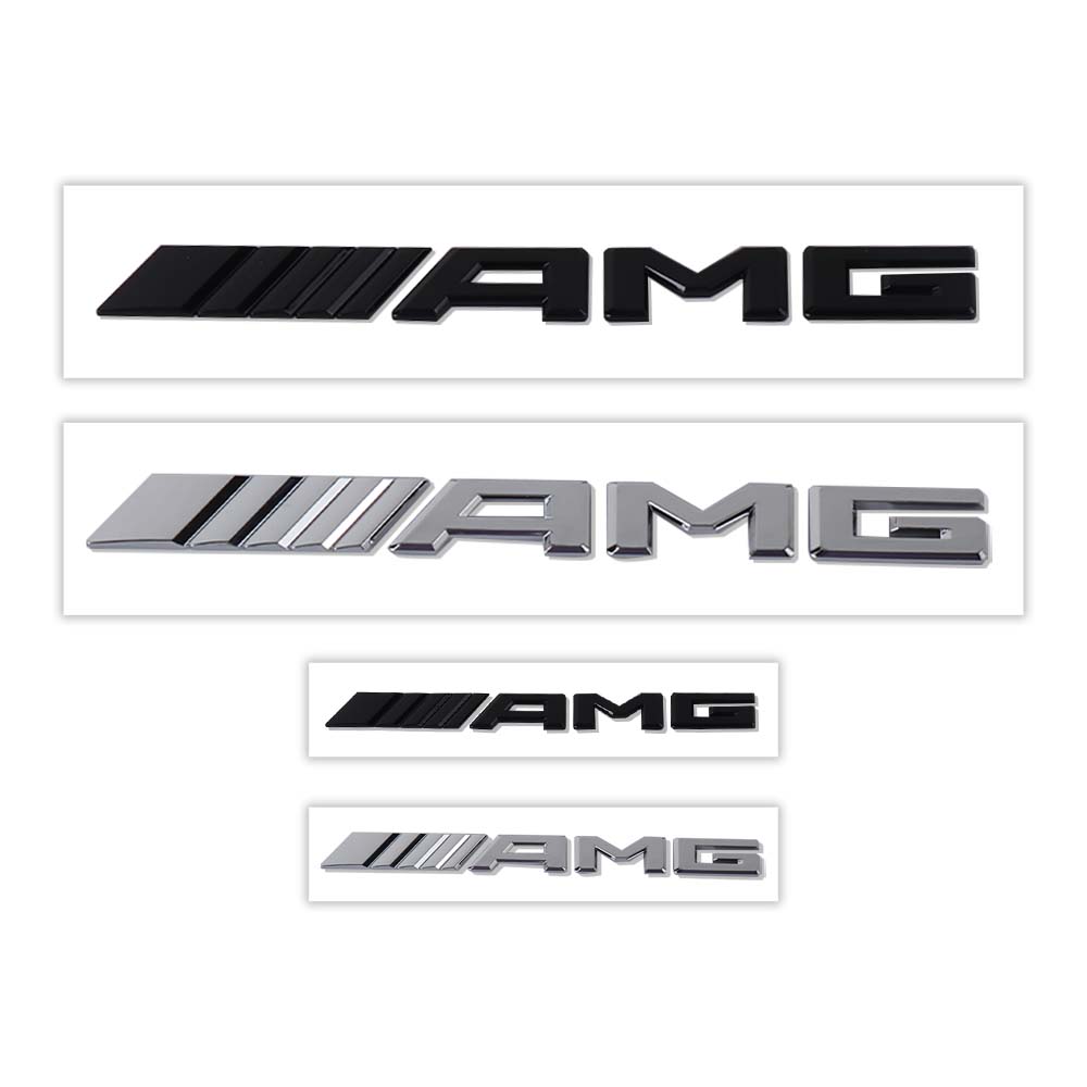 3D ABS Car Rear Trunk AMG Badge Decoration Sticker For Mercedes Benz AMG W206 W204 W205 W212 W213 W221 W222 W223 W251 W464 W108
