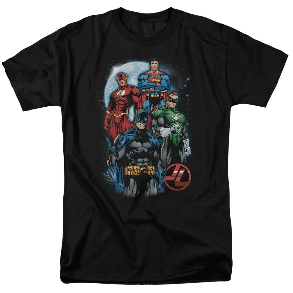 

Justice League Of America The Four Mens T Shirt Black Officially Licensed L
