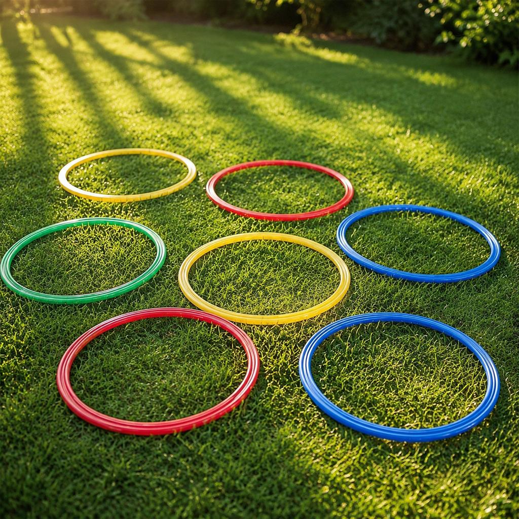 Agility Rings for Soccer Basketball Training, Kids Hopscotch Exercise