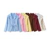 Kaslead New Women Clothes Western Style Fashion Simple Five-Color Lace-up Long Sleeve Blazers