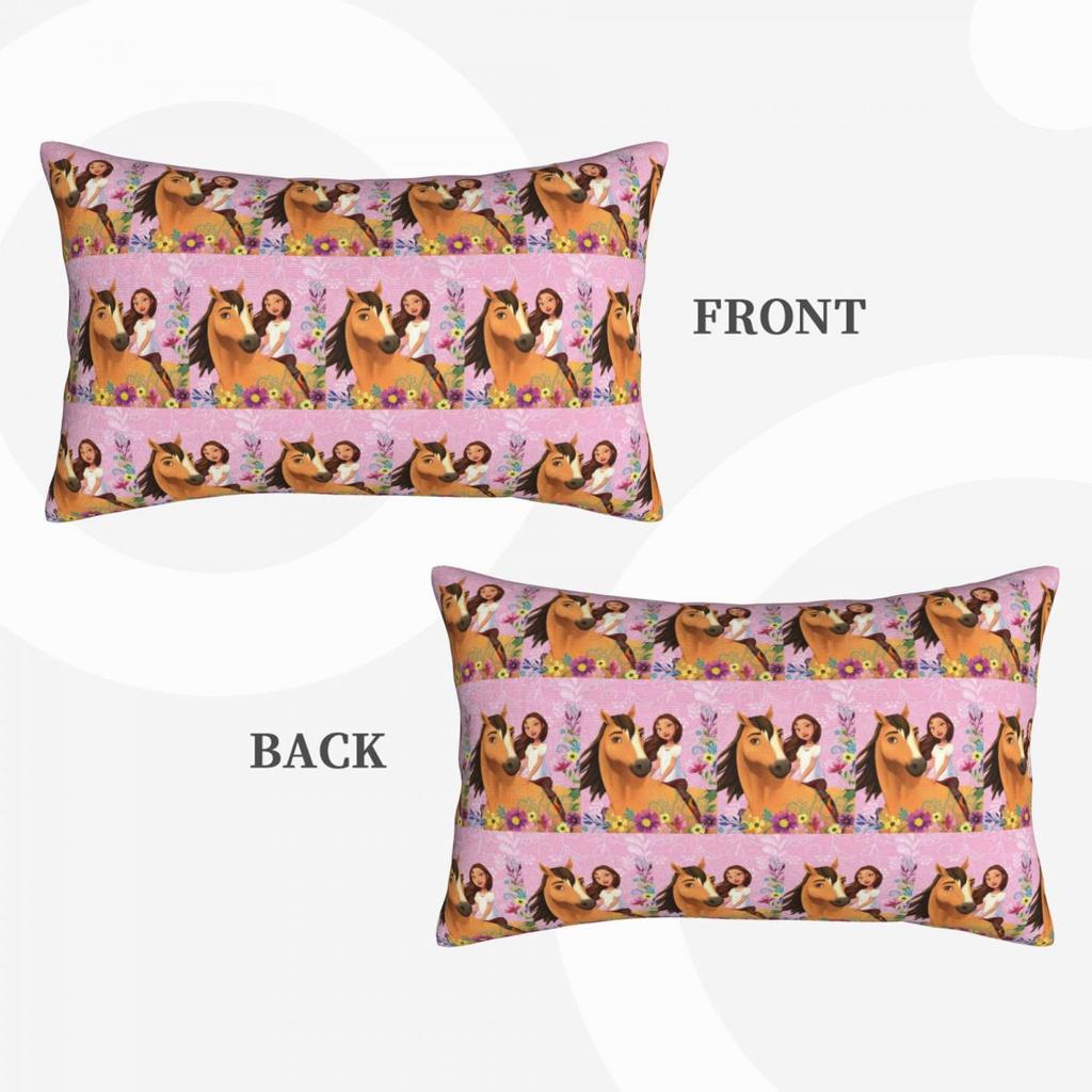 Spirit Riding Free Rectangle Pillowcase Cushion Cover Decorative Bedroom Bed Home Comfort Throw Pillow