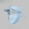Sunscreen Mask for Women Summer Full Face Mask Sunshade Face Mask Ice Silk Anti UV Breathable One-piece