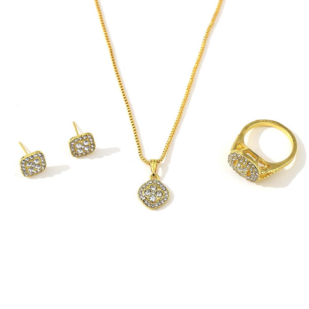 5 Pieces of Women's Necklaces, Earrings, Luxury Stainless Steel Straps, Quartz Watches, Women's Gifts (Excluding Box)