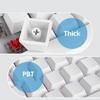 61 Key Blank White Keycaps Set Original Height No Lettering Fits Most Mechanical Keyboards Minimalistic Blank Keycaps
