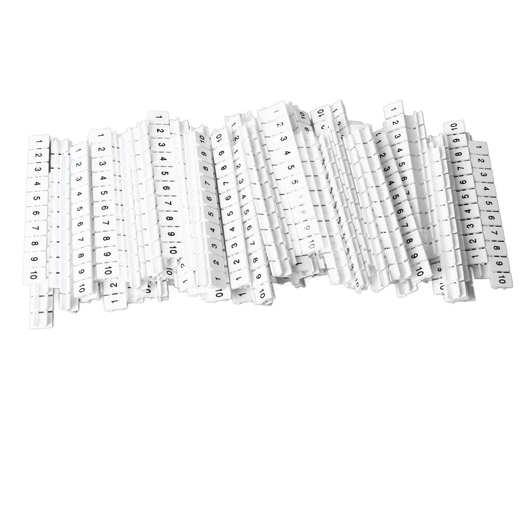 100 buc. Blocuri bandă marcator terminal Etichete Etichete de marcare Bară de marcare Nailon rezistent la căldură