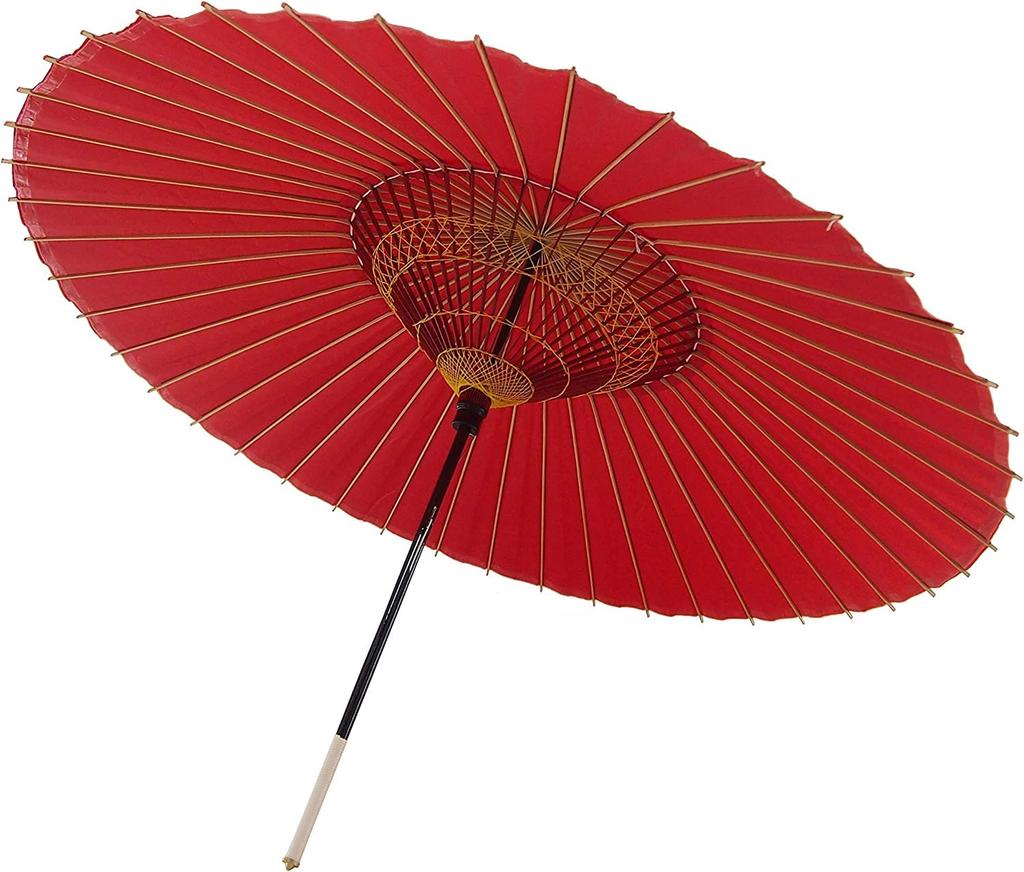 Yamamoto Bamboo Crafts Japanese Janome Rain Waterproof (YAMAMOTOTAKIZAYIKUYA) Umbrella, Bangasa, Umbrella, Umbrella, (Red)