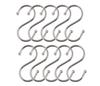Yunox Stainless Steel Mini of for Hanging Small Load Capacity 5kg S-Hook [Set 10] S-Hook Items, Anti-Slip, Approx.