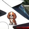 JT117#11.5x15cm Cute Cavalier King Collar Vinyl Car Sticker Decal Cute Puppy Dog Animal Decorative Car Stickers