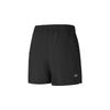Skechers Comfort Life Series Fashion Logo Versatile Three-Quarter Casual Shorts Women shorts Carbon-Black P225W029-0018