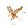 New Fashion Rhinestone Enamel Bird Brooch Cute Ainmal Hummingbird Eagle Brooches Scarf Dress Coat Lapel Pins Suit Badges Jewelry