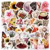50-100PCS Adorable Cat Dog & Flower Graffiti Sticker, Cute Waterproof Decals Perfect for DIY Water Bottle Laptop Journals