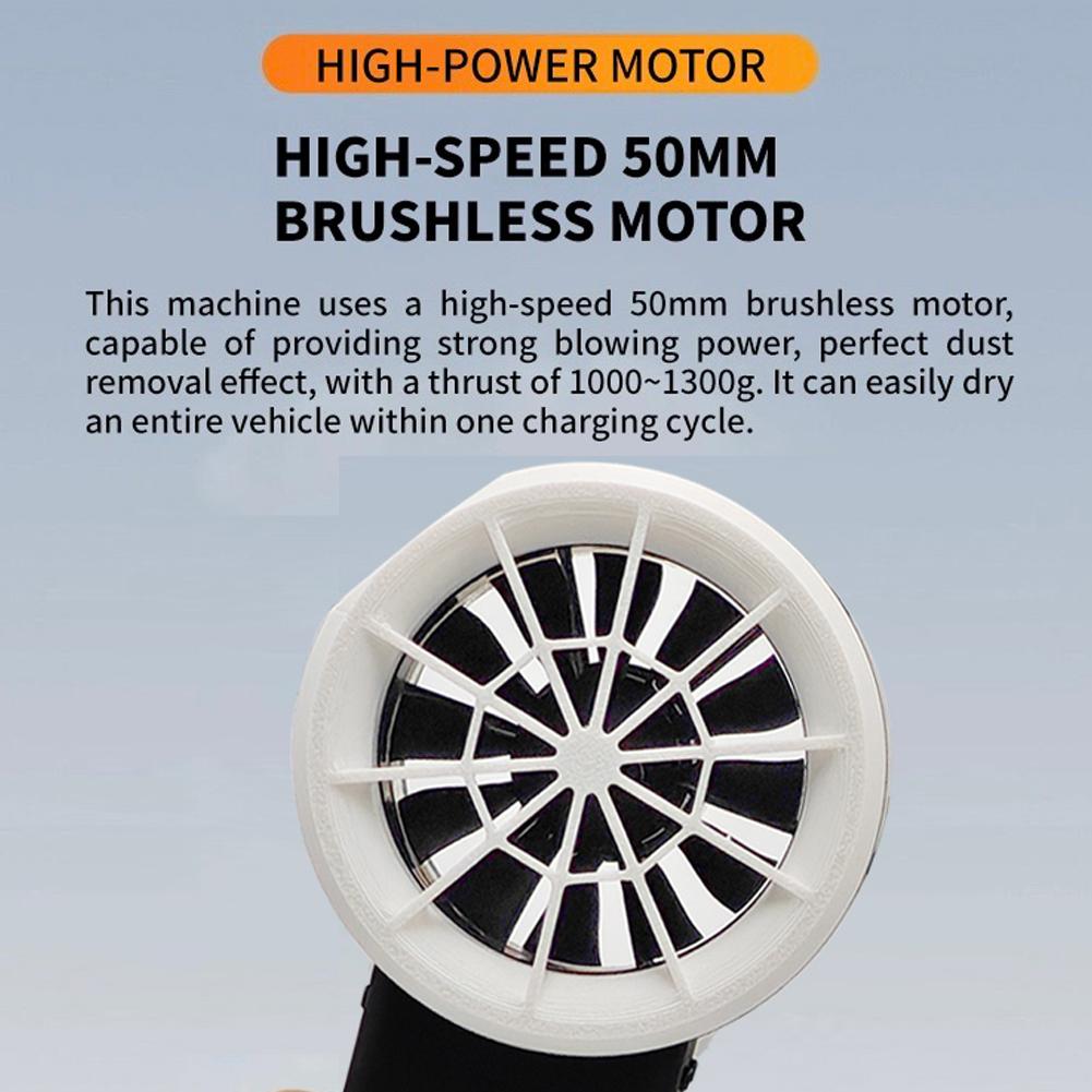 El Tipi X50 Jet Fan 1300g Yüksek İtişli Şiddetli Fan 50mm Fırçasız Motor Kanallı Turbofan Yüksek Güç
