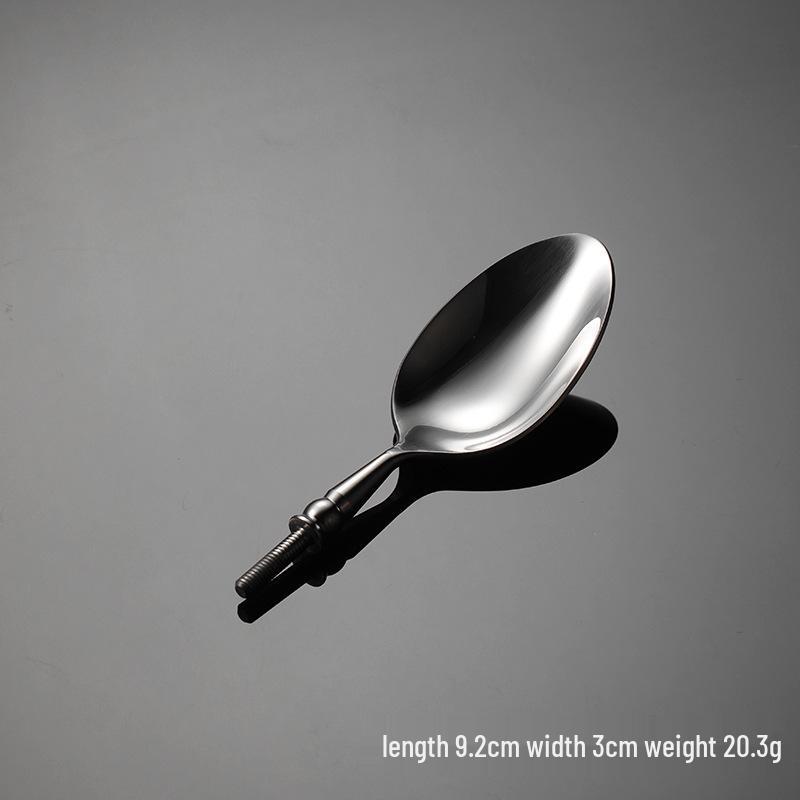 304 Stainless Steel Western Cutlery Set – Knife, Fork, Spoon, Handle with Round Bead Spoon Head.