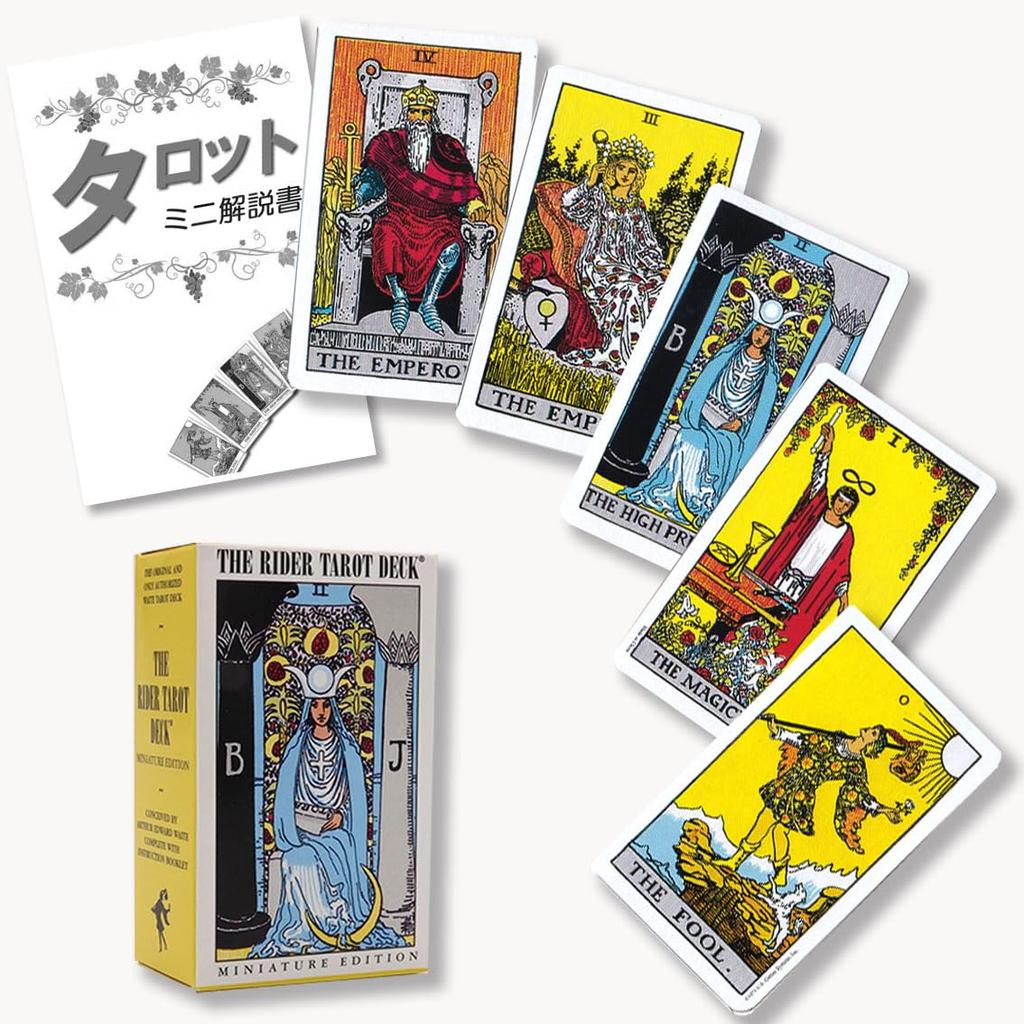 Tarot Miniature Tarot Tarot fortune telling method Japanese instruction manual included Genuine tarot cards 78 cards Mini size Rider-Waite Rider-Waite