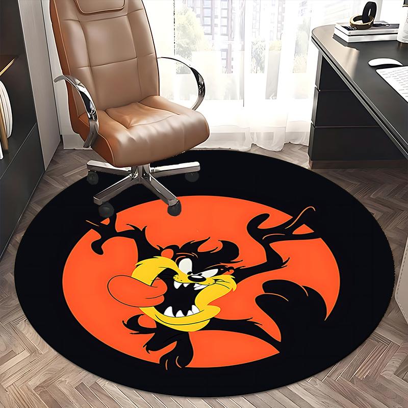 Tazmanian Devil Chair Mat - Round Carpet for Home Decor, Office Use, Living Room, Bedroom, Gift Idea0280b