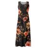 Women's Casual Comfortable Floral Print Sleeveless Cotton Pocket Dress
