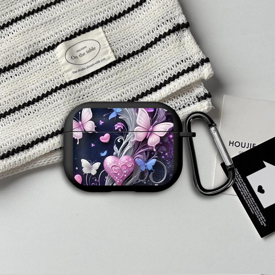Pink Flowers And Butterflies Case For Airpods 3 Pro3 Pro 4 2 1 Pro2 Earphone Cases Cover