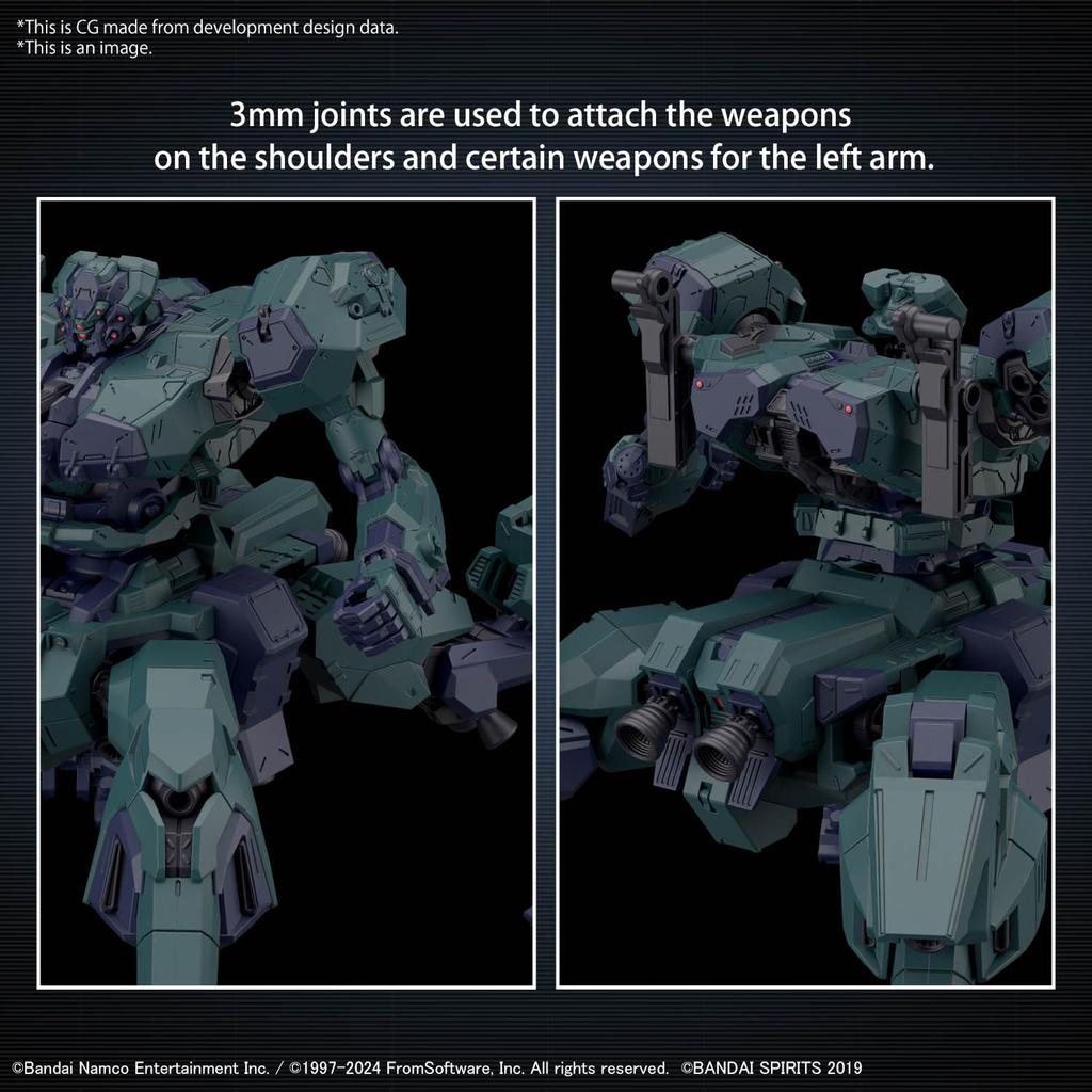 BANDAI SPIRITS 30MM ARMORED CORE VI FIRES OF RUBICON BALAM INDUSTRIES BD-011 MELANDER Liger Tail Pre-Colored Plastic Model Kit
