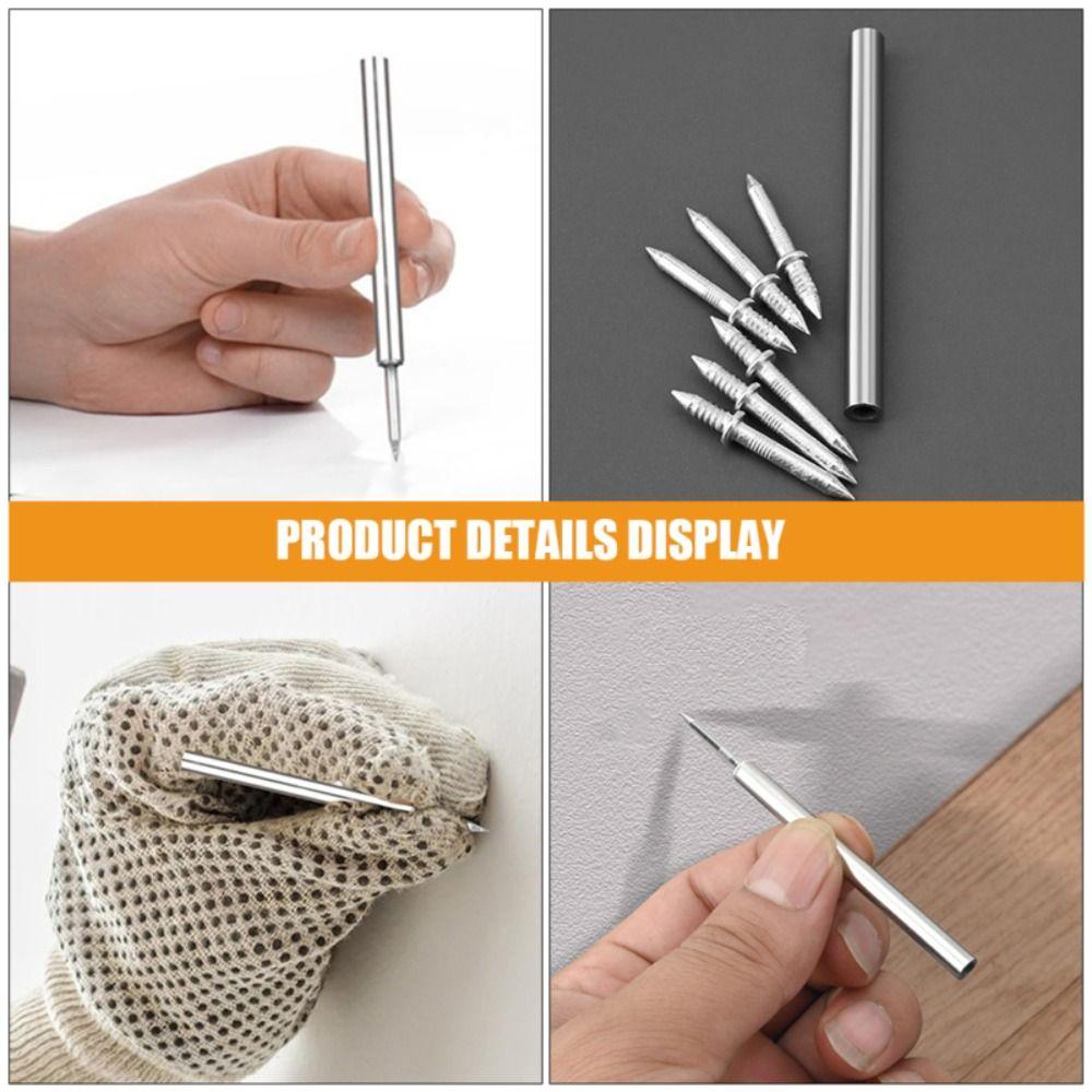 100 ks Neviditelný bezpečnostní šroub Soklová lišta Závit Bezešvý hřebík Soklové lišty z masivního dřeva