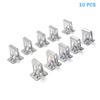 10/20Pcs Metal Fastener Clips General Use Door Sill Iron Buckle Dashboard Side Panel Audio Clips Car Retainer