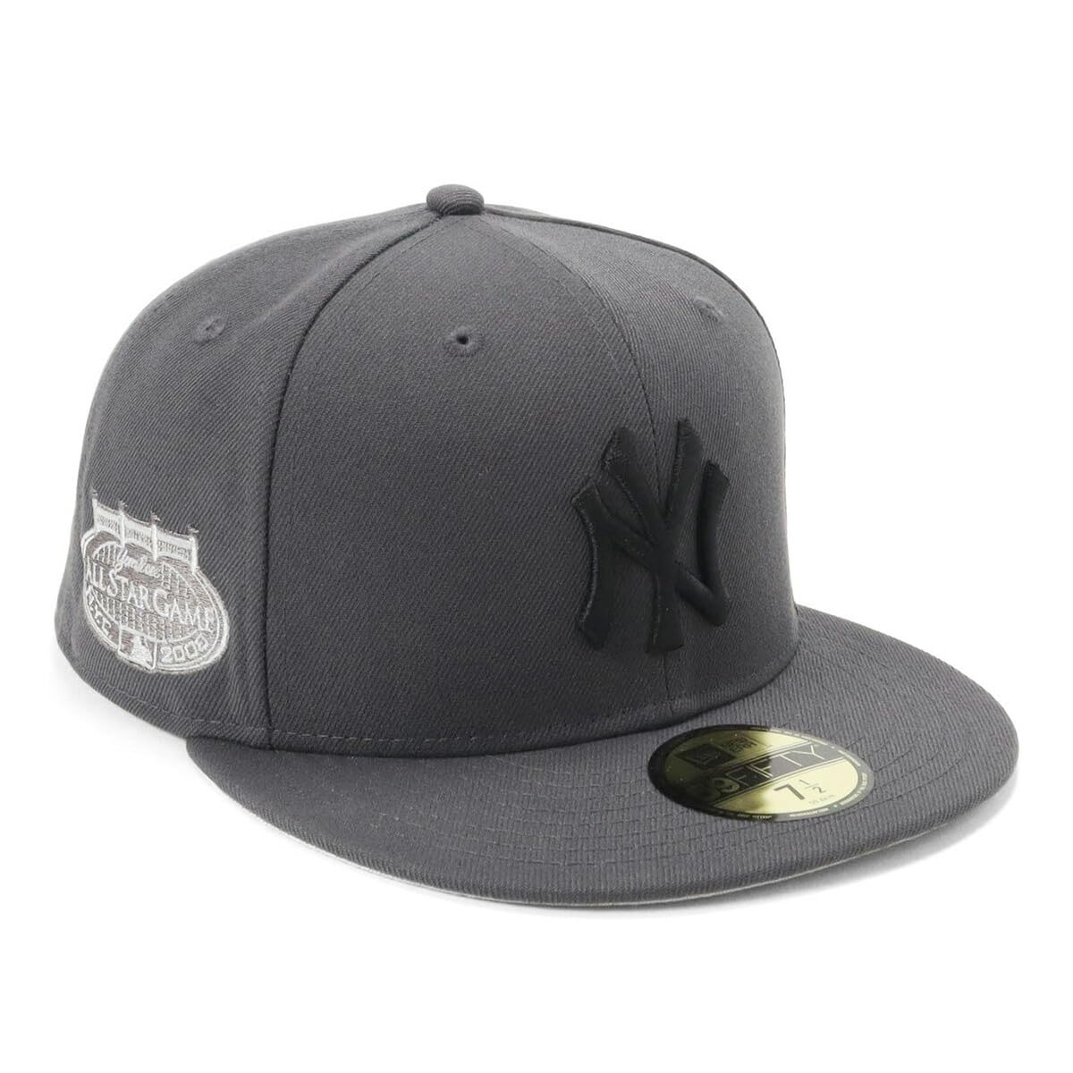 

Newera cap 59FIFTY 14676985 NER35C6983 MLB New York Yankees NY Dark Graphite Gray SIDE PATCH UNDER VISOR ONSPOTZ Custom Made Hat Gokyu Fifty 5950 Side