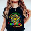 Autism Awareness Woman Tshirts Accept Understand Love Shirt Autism Teacher Gift Autism Gift for Mom Proud Short Sleeve Tshirt
