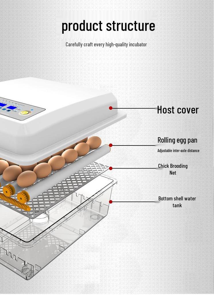 Jiayu Smart 16/36-Egg Automatic Home Chicken Incubator