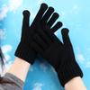 Wool Men Knitted Gloves Touchscreen Full Finger Gloves Fashion Knitted Woolen Gloves  Autumn