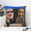 Tung Tung Sahur John Pork Motion At Your Front Door Meme Pillow Cover Cushion Cover Vintage Pillow Case For Living Room Sofa