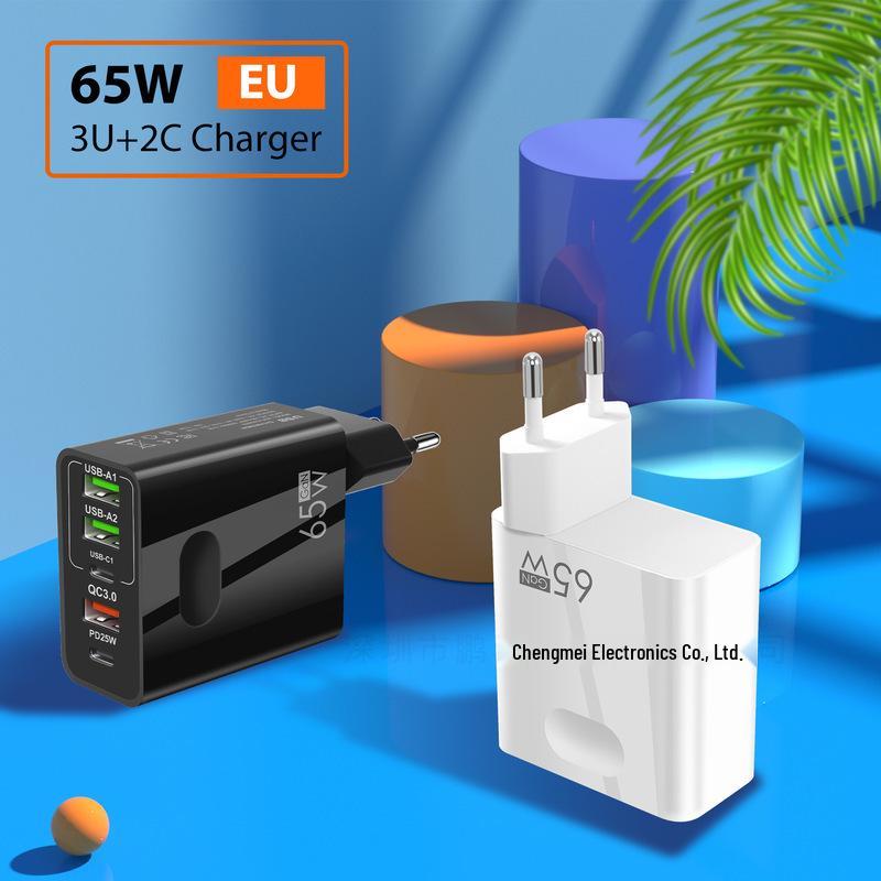 Universal Multi-Port Fast Charger Adapter - EU/US/UK Specs for Mobile & Power Bank