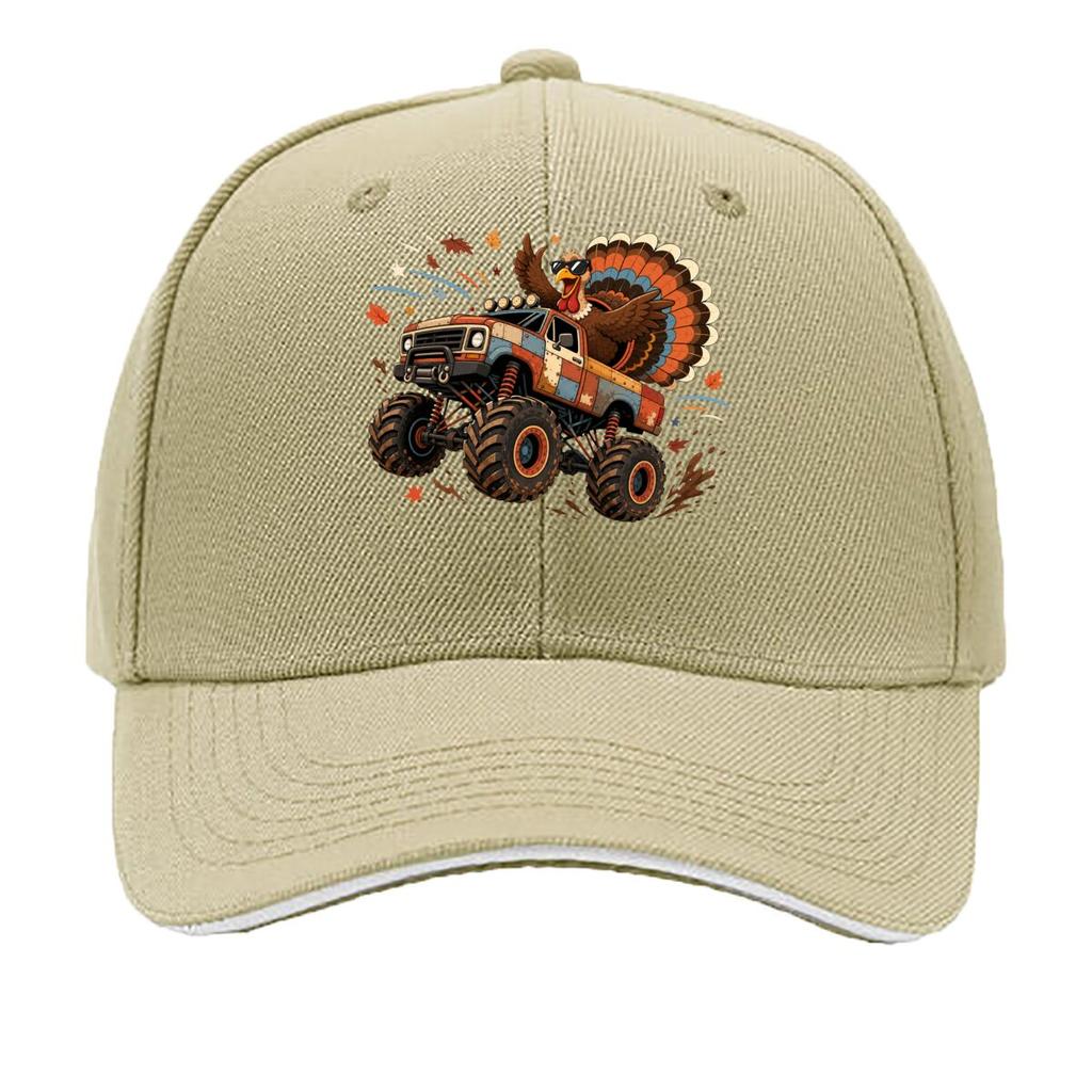 Cool Thanksgiving Turkey Monster Tru Sandwich Baseball Cap Sun Cap Outdoor Workouts Hat