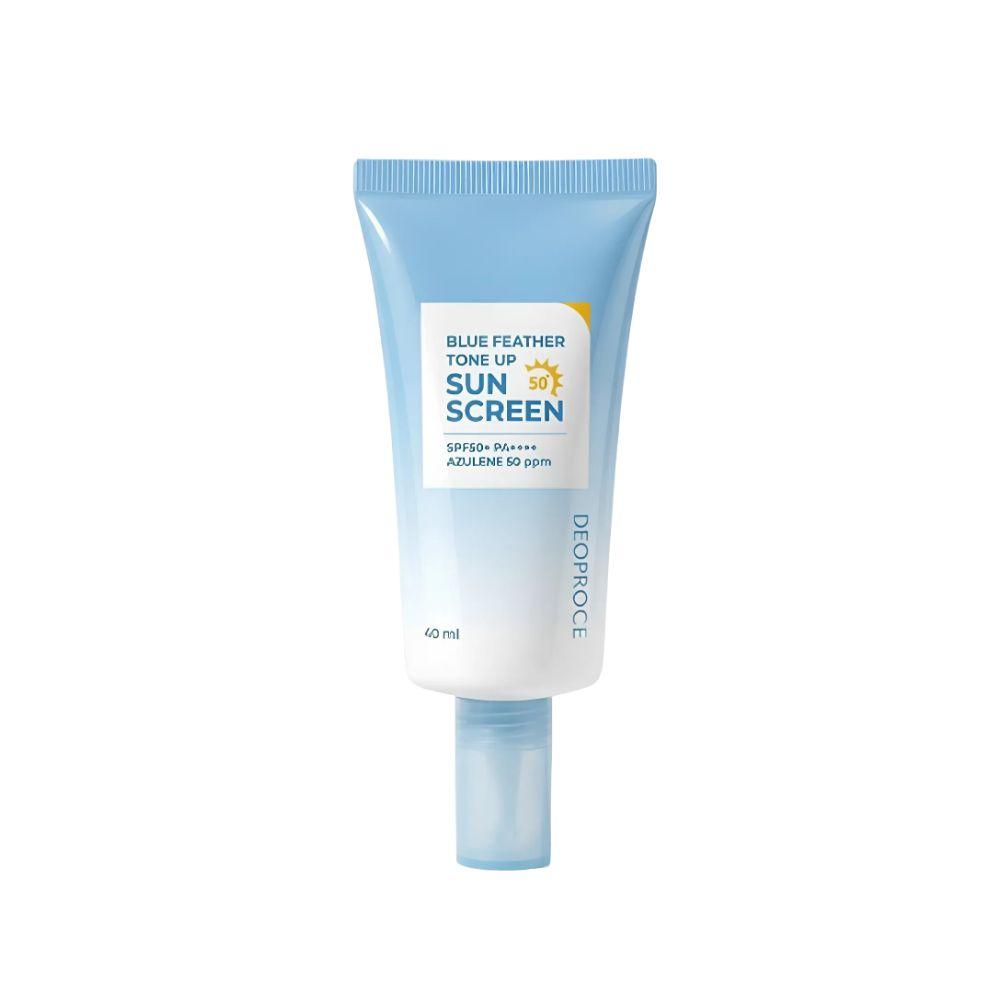 Deoproce Blue Feather Tone Up Sun Screen SPF50+ PA++++ 40ml Brightening & UV Protection