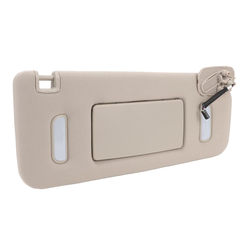 Gray Sun Visor with Vanity Mirror for Cadillac Escalade EXT 2500HD, 3500HD, 2500 XL 2500 (2007-2013) and 1500 XL 1500 (2007-2014) (Right OE: 22850310)