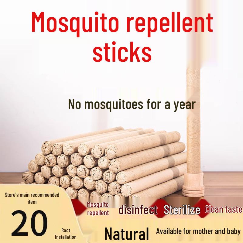 Mugwort Mosquito Repellent Sticks for Home, Kids, and Outdoor Use – Ideal for Camping, Fishing, and Fly Control