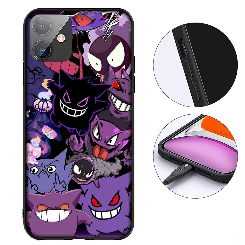 Comics P-Pokemons GO Gengar P-Pikachus Phone Case for Samsung Galaxy Note 20 9 10 S8 S10 Lite S9 Plus A54 A53 A21S S10E A17