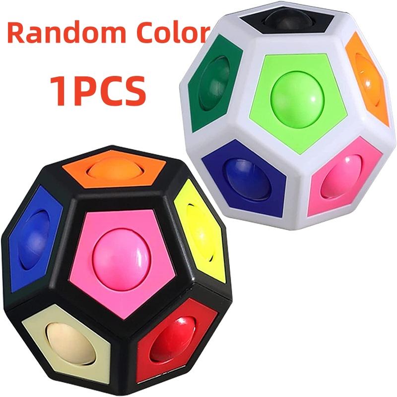 

Многогранный куб Куб Радужный шар Игрушка для снятия стресса Детская головоломка Игрушка Устойчивая к стрессу Игра для кончиков пальцев Подарок
