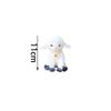 Collare a Campanellino Peluche Agnello Giocattolo Morbido Texture Pecora Bambola Regali Animale di Peluche Arredamento Casa