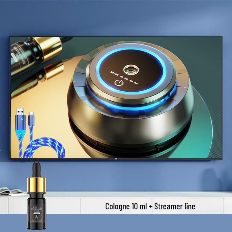 Smart Car Diffuser with Atmosphere Light - Long-lasting Fragrance and Deodorizing High-end Ornament