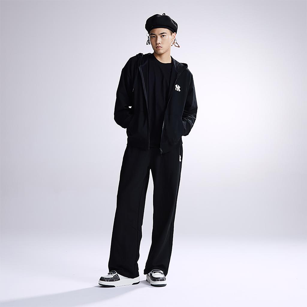 New MLB Sweatshirt Jacket Unisex Black 3ATRB0134-50BKS