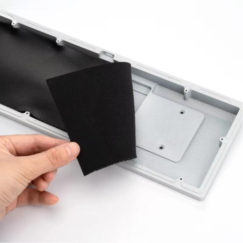Silents Keyboards Base Layer Pad With Poron Material Reduces Mechanical Switches Noise for Workstations and Gaming Setups