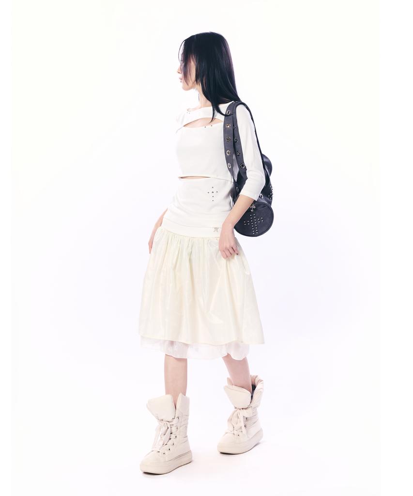 SETUP-EXE Double Cut-Out Top / White