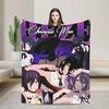 Chainsaw Man Reze Japanese Flannel Blanket  Soft Warm Throw Blanket for Outdoor Picnic Comfortable Bedspread Sofa Bed Cover