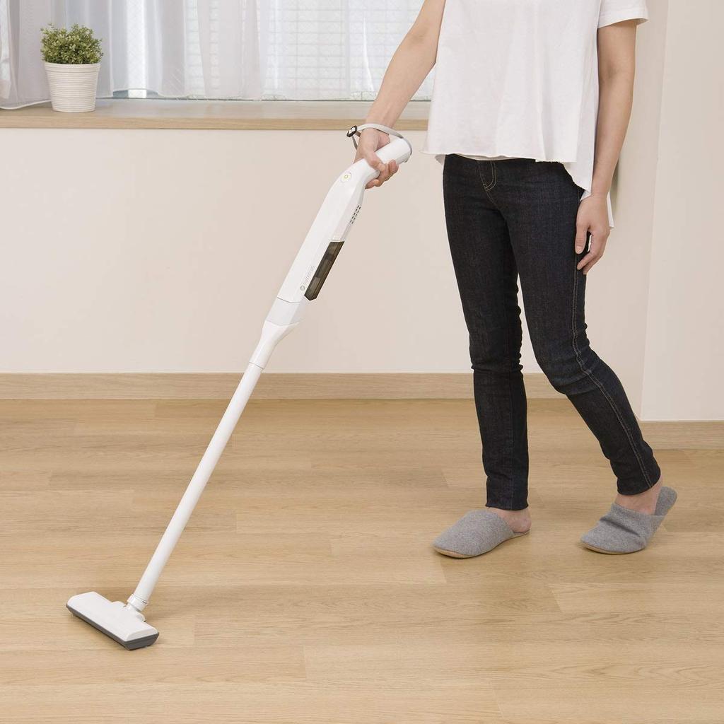 CCP Cordless Ultra-Light Stick Vacuum Cleaner, White, Lightweight, CM-DC95-WH