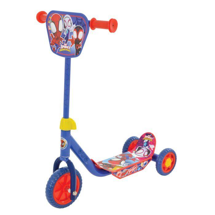 Kids 3-Wheel Scooter - Disney - Spidey And His Amazing Friends Deluxe - Sturdy Steel Frame